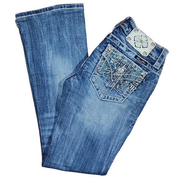 Miss Me Signature Boot Cut Jeans Size 26 - Picture 2 of 11